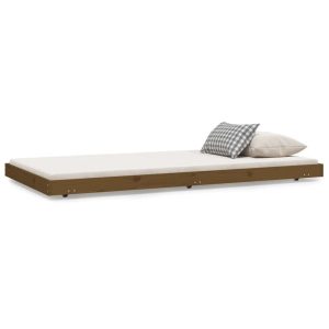 Łóżko Drewniane Rama Łóżka Sofa Brązowe Do Sypialni Pokoju 100 x 200 cm 479555 Łóżko Drewniane Rama Łóżka Sofa Brązowe Do Sypialni Pokoju 100 x 200 cm 479555
