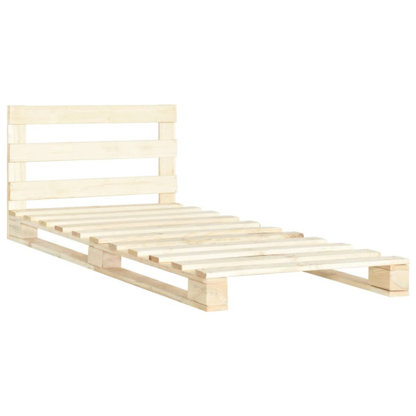 Łóżko Drewniane Rama Łóżka Sofa Brązowe Do Sypialni Pokoju 100 x 200 cm 705978
