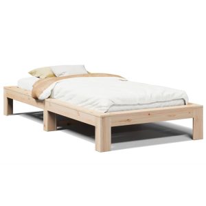 Łóżko Drewniane Rama Łóżka Sofa Brązowe Do Sypialni Pokoju 100×200 cm 476088 Łóżko Drewniane Rama Łóżka Sofa Brązowe Do Sypialni Pokoju 100×200 cm 476088