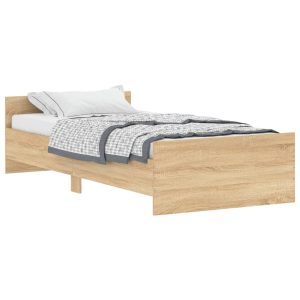 Łóżko Drewniane Rama Łóżka Sofa Brązowe Do Sypialni Pokoju 100×200 cm 704914 Łóżko Drewniane Rama Łóżka Sofa Brązowe Do Sypialni Pokoju 100×200 cm 704914