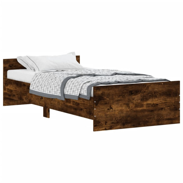Łóżko Drewniane Rama Łóżka Sofa Brązowe Do Sypialni Pokoju 100x200 cm 706100