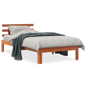 Łóżko Drewniane Rama Łóżka Sofa Brązowe Do Sypialni Pokoju 100×200 cm 721150 Łóżko Drewniane Rama Łóżka Sofa Brązowe Do Sypialni Pokoju 100×200 cm 721150