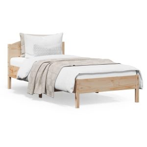 Łóżko Drewniane Rama Łóżka Sofa Brązowe Do Sypialni Pokoju 100×200 cm 476041 Łóżko Drewniane Rama Łóżka Sofa Brązowe Do Sypialni Pokoju 100×200 cm 476041