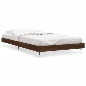Łóżko Drewniane Rama Łóżka Sofa Brązowe Do Sypialni Pokoju 100×200 cm 721515 Łóżko Drewniane Rama Łóżka Sofa Brązowe Do Sypialni Pokoju 100×200 cm 721515
