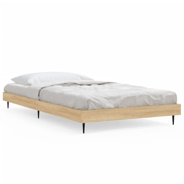 Łóżko Drewniane Rama Łóżka Sofa Brązowe Do Sypialni Pokoju 100x200 cm 721811
