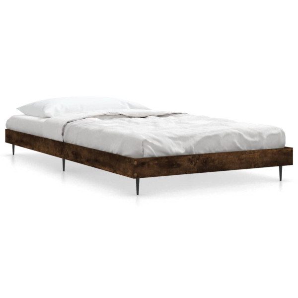 Łóżko Drewniane Rama Łóżka Sofa Brązowe Do Sypialni Pokoju 100x200 cm 721813