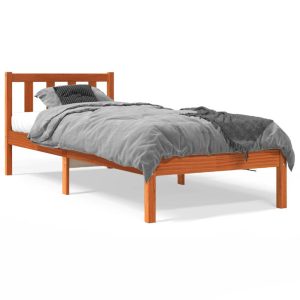 Łóżko Drewniane Rama Łóżka Sofa Brązowe Do Sypialni Pokoju 100×200 cm 722320 Łóżko Drewniane Rama Łóżka Sofa Brązowe Do Sypialni Pokoju 100×200 cm 722320