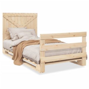 Łóżko Drewniane Rama Łóżka Sofa Brązowe Do Sypialni Pokoju 100×200 cm 562654 Łóżko Drewniane Rama Łóżka Sofa Brązowe Do Sypialni Pokoju 100×200 cm 562654