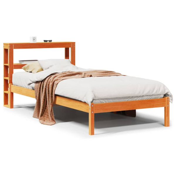 Łóżko Drewniane Rama Łóżka Sofa Brązowe Do Sypialni Pokoju 100x200 cm 724739