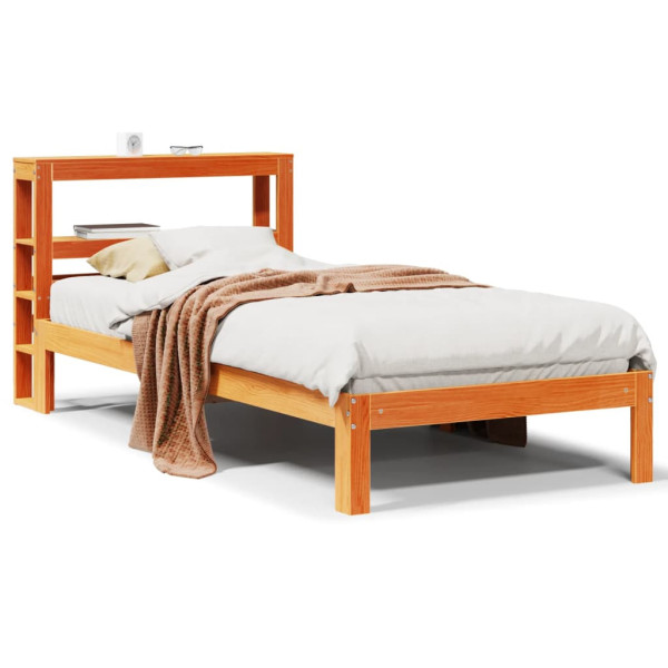 Łóżko Drewniane Rama Łóżka Sofa Brązowe Do Sypialni Pokoju 100x200 cm 728629