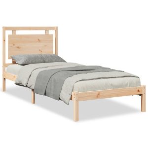 Łóżko Drewniane Rama Łóżka Sofa Brązowe Do Sypialni Pokoju 100×210 cm 706025 Łóżko Drewniane Rama Łóżka Sofa Brązowe Do Sypialni Pokoju 100×210 cm 706025