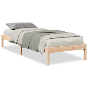 Łóżko Drewniane Rama Łóżka Sofa Brązowe Do Sypialni Pokoju 100×220 cm 723006 Łóżko Drewniane Rama Łóżka Sofa Brązowe Do Sypialni Pokoju 100×220 cm 723006