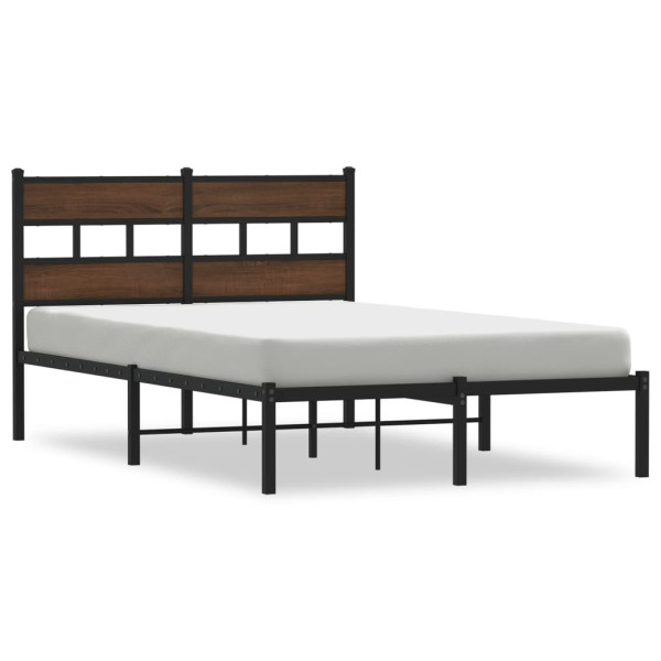 Łóżko Drewniane Rama Łóżka Sofa Brązowe Do Sypialni Pokoju 120x190 cm 679131