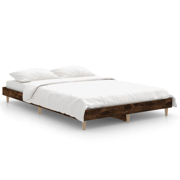 Łóżko Drewniane Rama Łóżka Sofa Brązowe Do Sypialni Pokoju 120x190 cm 721399
