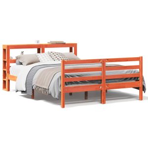 Łóżko Drewniane Rama Łóżka Sofa Brązowe Do Sypialni Pokoju 120×190 cm 722296