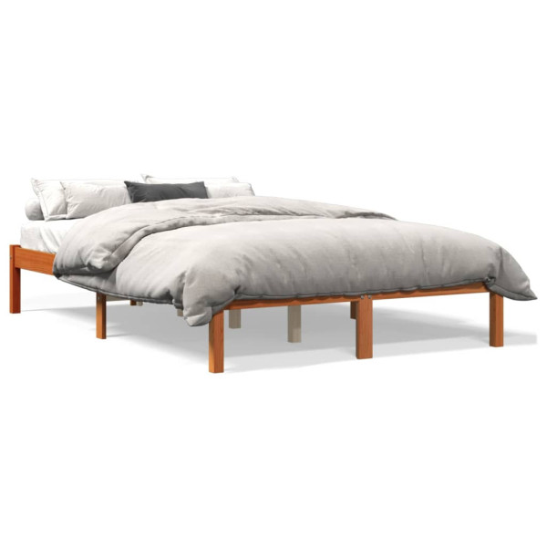 Łóżko Drewniane Rama Łóżka Sofa Brązowe Do Sypialni Pokoju 120x190 cm 723119