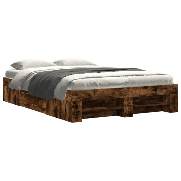 Łóżko Drewniane Rama Łóżka Sofa Brązowe Do Sypialni Pokoju 120x190 cm 724150