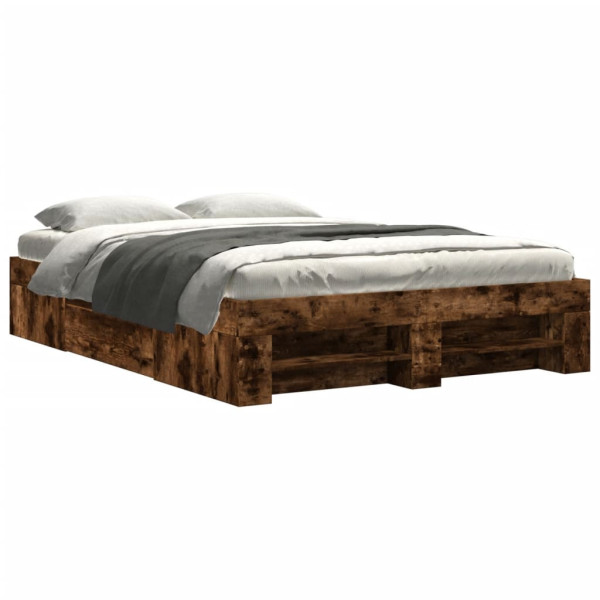 Łóżko Drewniane Rama Łóżka Sofa Brązowe Do Sypialni Pokoju 120x200 cm 705981