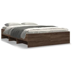 Łóżko Drewniane Rama Łóżka Sofa Brązowe Do Sypialni Pokoju 120×200 cm 721160