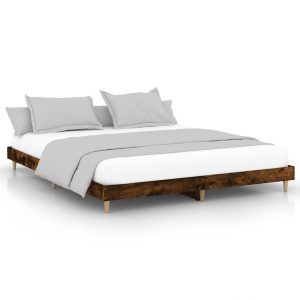 Łóżko Drewniane Rama Łóżka Sofa Brązowe Do Sypialni Pokoju 120×200 cm 721406