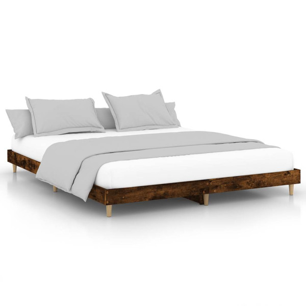 Łóżko Drewniane Rama Łóżka Sofa Brązowe Do Sypialni Pokoju 120x200 cm 721406