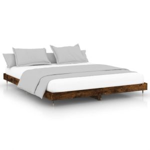 Łóżko Drewniane Rama Łóżka Sofa Brązowe Do Sypialni Pokoju 120×200 cm 721680
