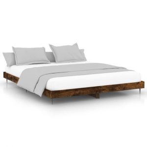 Łóżko Drewniane Rama Łóżka Sofa Brązowe Do Sypialni Pokoju 120×200 cm 721753