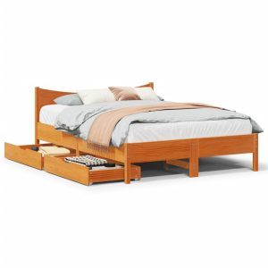 Łóżko Drewniane Rama Łóżka Sofa Brązowe Do Sypialni Pokoju 120×200 cm 724353 Łóżko Drewniane Rama Łóżka Sofa Brązowe Do Sypialni Pokoju 120×200 cm 724353