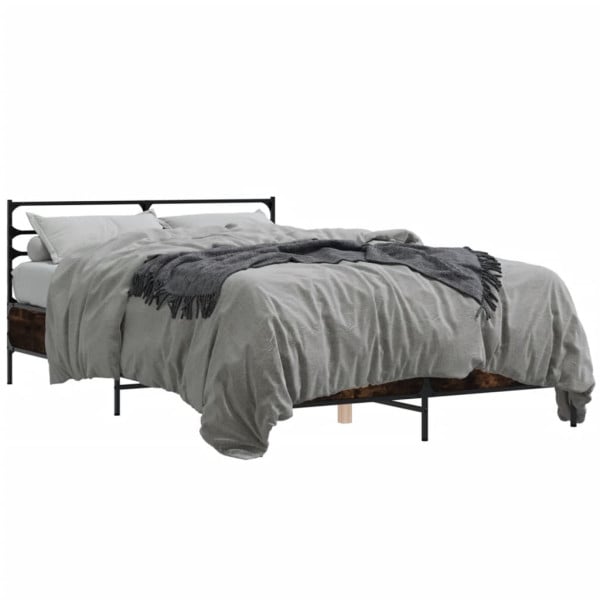 Łóżko Drewniane Rama Łóżka Sofa Brązowe Do Sypialni Pokoju 120x200 cm 724359