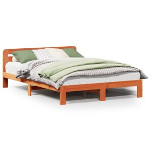 Łóżko Drewniane Rama Łóżka Sofa Brązowe Do Sypialni Pokoju 120×200 cm 728671 Łóżko Drewniane Rama Łóżka Sofa Brązowe Do Sypialni Pokoju 120×200 cm 728671