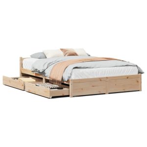 Łóżko Drewniane Rama Łóżka Sofa Brązowe Do Sypialni Pokoju 135×190 cm 705901 Łóżko Drewniane Rama Łóżka Sofa Brązowe Do Sypialni Pokoju 135×190 cm 705901