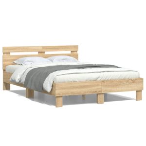 Łóżko Drewniane Rama Łóżka Sofa Brązowe Do Sypialni Pokoju 135×190 cm 705907 Łóżko Drewniane Rama Łóżka Sofa Brązowe Do Sypialni Pokoju 135×190 cm 705907