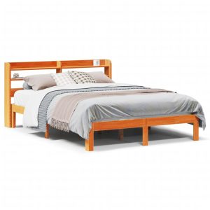 Łóżko Drewniane Rama Łóżka Sofa Brązowe Do Sypialni Pokoju 135×190 cm 721470 Łóżko Drewniane Rama Łóżka Sofa Brązowe Do Sypialni Pokoju 135×190 cm 721470