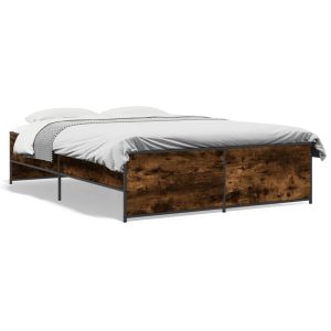 Łóżko Drewniane Rama Łóżka Sofa Brązowe Do Sypialni Pokoju 135×190 cm 721706 Łóżko Drewniane Rama Łóżka Sofa Brązowe Do Sypialni Pokoju 135×190 cm 721706