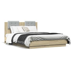 Łóżko Drewniane Rama Łóżka Sofa Brązowe Do Sypialni Pokoju 135×190 cm 724355 Łóżko Drewniane Rama Łóżka Sofa Brązowe Do Sypialni Pokoju 135×190 cm 724355