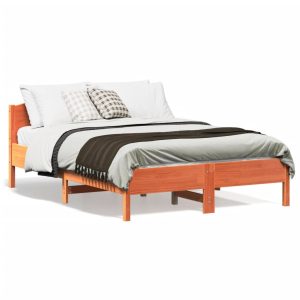 Łóżko Drewniane Rama Łóżka Sofa Brązowe Do Sypialni Pokoju 135×190 cm 724551 Łóżko Drewniane Rama Łóżka Sofa Brązowe Do Sypialni Pokoju 135×190 cm 724551