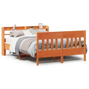 Łóżko Drewniane Rama Łóżka Sofa Brązowe Do Sypialni Pokoju 135×190 cm 724638 Łóżko Drewniane Rama Łóżka Sofa Brązowe Do Sypialni Pokoju 135×190 cm 724638