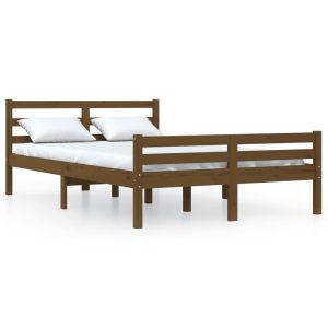 Łóżko Drewniane Rama Łóżka Sofa Brązowe Do Sypialni Pokoju 140 x 190 cm 476030 Łóżko Drewniane Rama Łóżka Sofa Brązowe Do Sypialni Pokoju 140 x 190 cm 476030