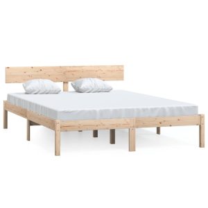 Łóżko Drewniane Rama Łóżka Sofa Brązowe Do Sypialni Pokoju 140 x 190 cm 473091 Łóżko Drewniane Rama Łóżka Sofa Brązowe Do Sypialni Pokoju 140 x 190 cm 473091