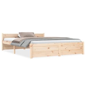 Łóżko Drewniane Rama Łóżka Sofa Brązowe Do Sypialni Pokoju 140 x 190 cm 724465 Łóżko Drewniane Rama Łóżka Sofa Brązowe Do Sypialni Pokoju 140 x 190 cm 724465
