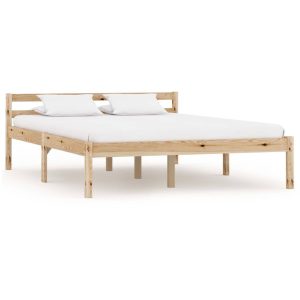 Łóżko Drewniane Rama Łóżka Sofa Brązowe Do Sypialni Pokoju 140 x 200 cm 721807 Łóżko Drewniane Rama Łóżka Sofa Brązowe Do Sypialni Pokoju 140 x 200 cm 721807