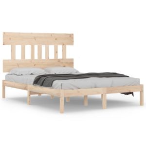 Łóżko Drewniane Rama Łóżka Sofa Brązowe Do Sypialni Pokoju 140×190 cm 479139 Łóżko Drewniane Rama Łóżka Sofa Brązowe Do Sypialni Pokoju 140×190 cm 479139