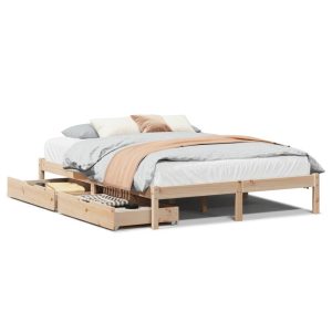 Łóżko Drewniane Rama Łóżka Sofa Brązowe Do Sypialni Pokoju 140×190 cm 480529 Łóżko Drewniane Rama Łóżka Sofa Brązowe Do Sypialni Pokoju 140×190 cm 480529