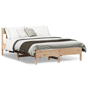 Łóżko Drewniane Rama Łóżka Sofa Brązowe Do Sypialni Pokoju 140×190 cm 472630 Łóżko Drewniane Rama Łóżka Sofa Brązowe Do Sypialni Pokoju 140×190 cm 472630