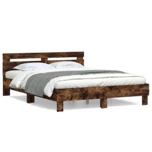 Łóżko Drewniane Rama Łóżka Sofa Brązowe Do Sypialni Pokoju 140×190 cm 721656 Łóżko Drewniane Rama Łóżka Sofa Brązowe Do Sypialni Pokoju 140×190 cm 721656