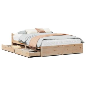 Łóżko Drewniane Rama Łóżka Sofa Brązowe Do Sypialni Pokoju 140×190 cm 728604 Łóżko Drewniane Rama Łóżka Sofa Brązowe Do Sypialni Pokoju 140×190 cm 728604