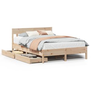 Łóżko Drewniane Rama Łóżka Sofa Brązowe Do Sypialni Pokoju 140×190 cm 477380 Łóżko Drewniane Rama Łóżka Sofa Brązowe Do Sypialni Pokoju 140×190 cm 477380