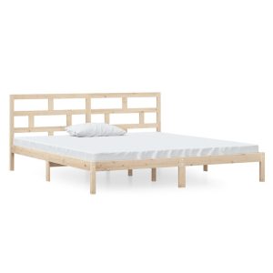 Łóżko Drewniane Rama Łóżka Sofa Brązowe Do Sypialni Pokoju 140×190 cm 478527 Łóżko Drewniane Rama Łóżka Sofa Brązowe Do Sypialni Pokoju 140×190 cm 478527