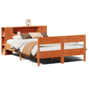 Łóżko Drewniane Rama Łóżka Sofa Brązowe Do Sypialni Pokoju 140x190cm 724416 Łóżko Drewniane Rama Łóżka Sofa Brązowe Do Sypialni Pokoju 140x190cm 724416