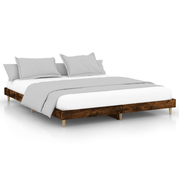 Łóżko Drewniane Rama Łóżka Sofa Brązowe Do Sypialni Pokoju 140x200 cm 704934